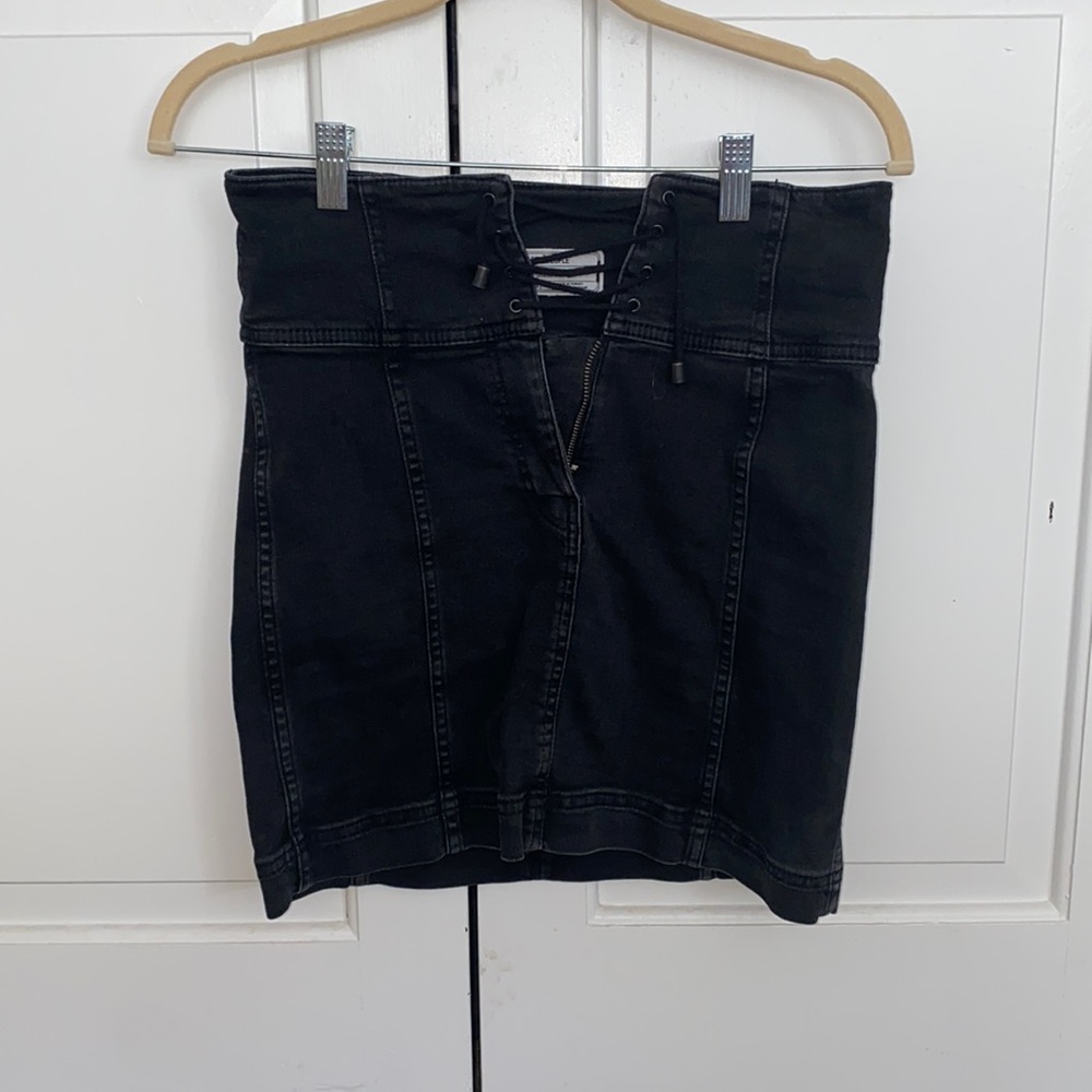 Free People High Waisted Tie Skirt